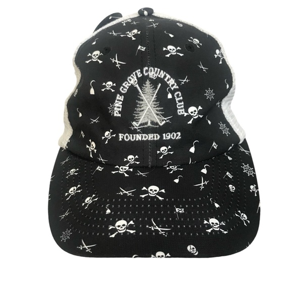 NEW - Pine Grove Country Club Black Golf Hat Baseball Imperial Snapback Pirate - Picture 1 of 8